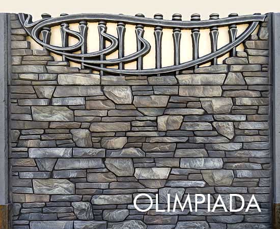 garduri din beton armat vopsite modele