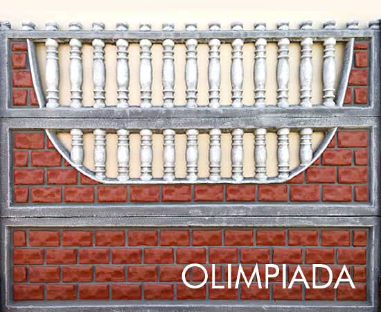 garduri din beton armat vopsite modele