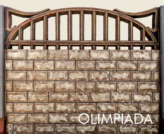 garduri din beton armat vopsite modele