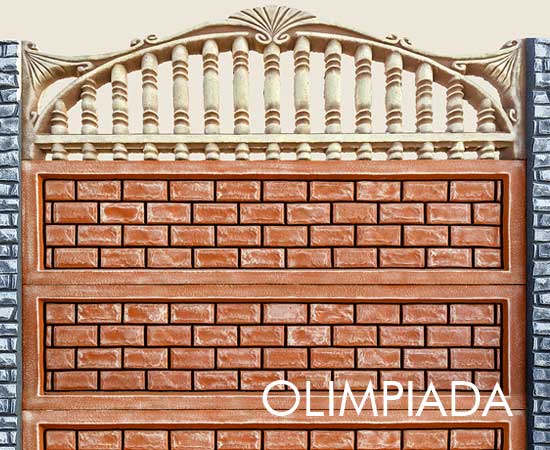 garduri din beton armat vopsite modele