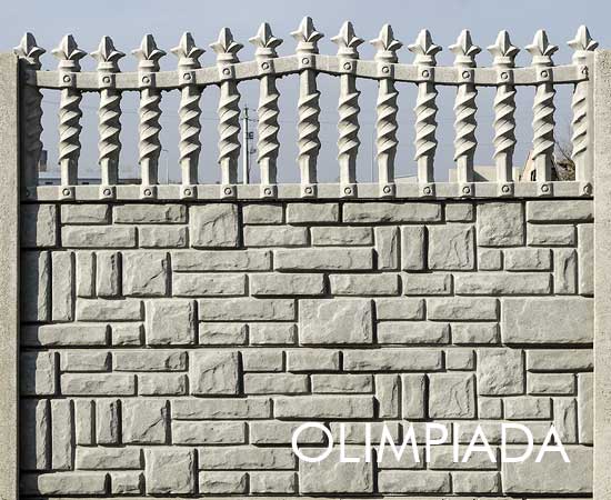 garduri din beton armat vopsite modele